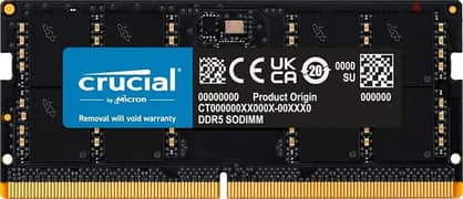 2 × Crucial Ram 8GB DDR5-4800 SODIMM - Sealed 0