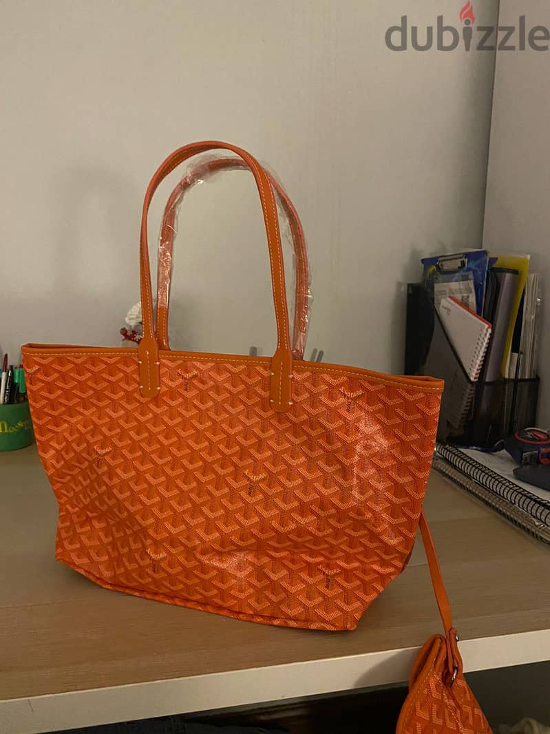 Goyard on sale orange bag