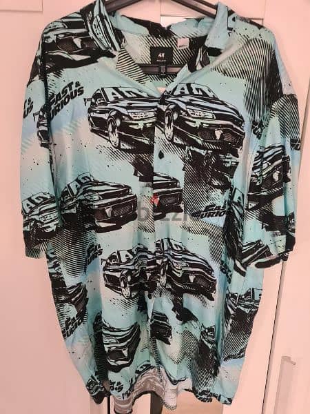 New H&M Men Shirt Regular Fit XL. . قميص جديد اتش اند ام 4