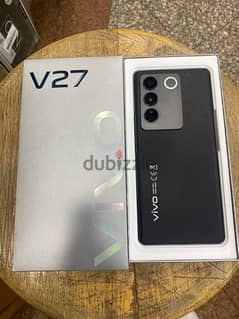Vivo V27 5G dual sim 256/8G Black جديد بضمان الوكيل 0