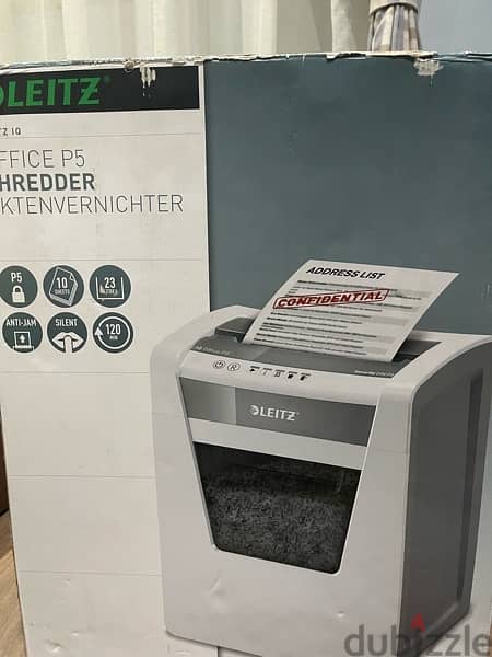 Leitz IQ Office Paper Shredder Security P5 3