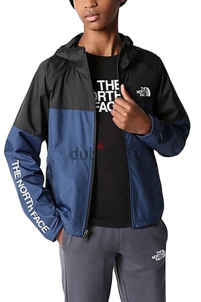Never Stop Hooded Wind Jacket Shady Blue 6