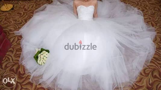 فستان فرح كالجديد استخدام مرة واحدة wedding dress