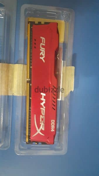 Kingston hyperx fury Red 16GB DDR4 2400Mhz single stick DIMM 3