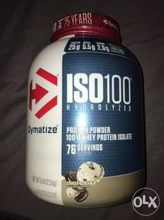 Dymatize Iso 100 whey protein cookies and cream 0