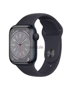 Apple smart watch series 8 GPS , 45 mm , midnight جديده متبرشمه 0