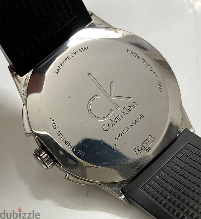 Original CK - Calvin Klein Chronograph Quartz 45mm كالجديده بالعلبه 2