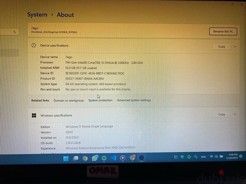 Asus Laptop Used 3