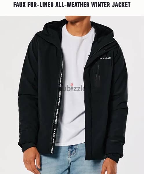 Hollister FAUX FUR-LINED ALL-WEATHER WINTER JACKET 2