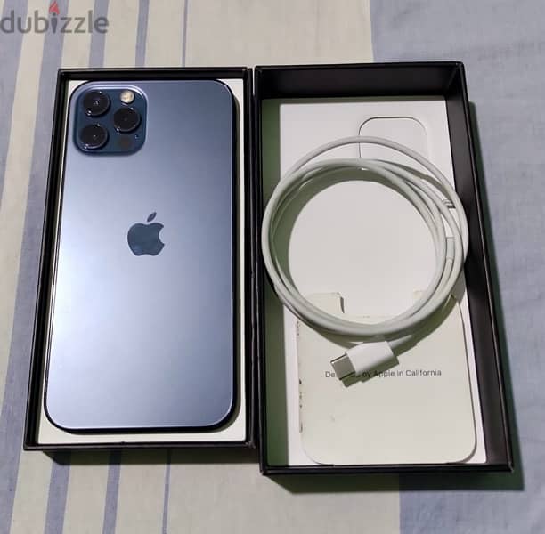 IPHONE 12 Pro 256 GB بالكرتونة والشاحن الاصلي 0