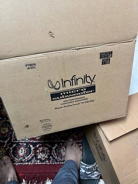 infinity passive subwoofer black (with the original packaging) 1