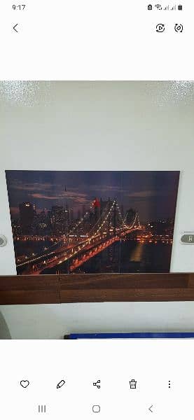 لوحة لجسر بروكلين بنيويورك مكون من ٣ قطع 0