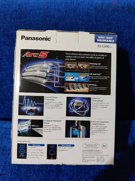 Panasonic - Arc5 Automatic Cleaning/Charging Wet/Dry Electric Shaver 1