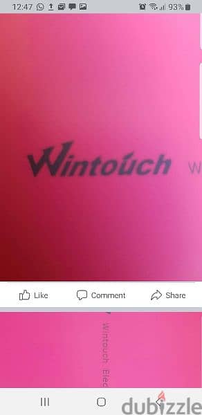 تابلت wintouch مستعمل شغال بس  شاشته مكسورة 8