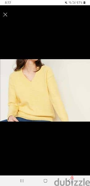 Pullover xnavy brand (xxl size) yellow color 3
