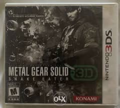 Metal Gear Solid 3 Snake Eater 3D 3DS Region 1 One 0