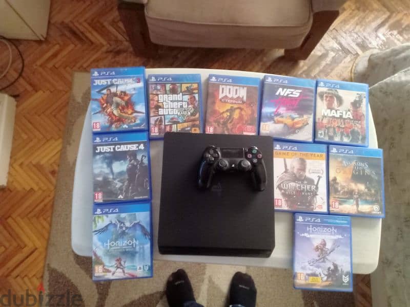 ps4 used + 10 games 0
