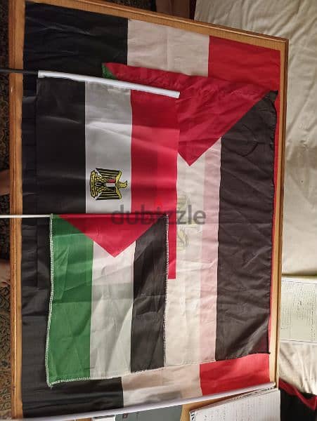 اعلام فلسطين ومصر ٣ مقاسات 1