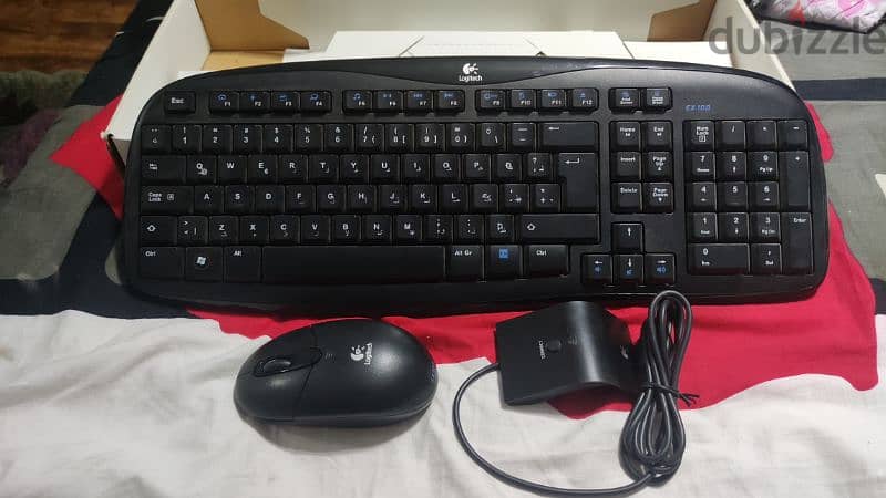 logitech wireless keyboard and mouse ex100 0