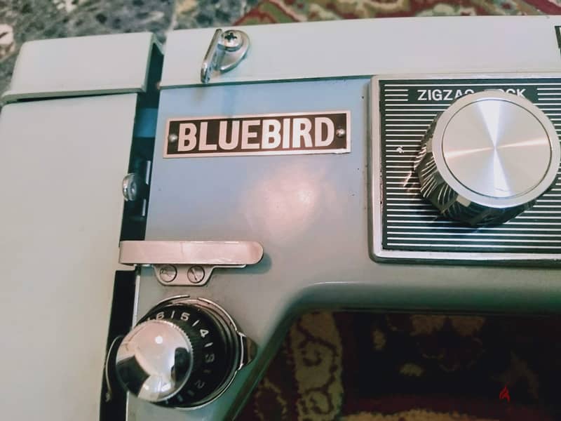 ماكينة خياطة ياباني أصلي من السبعينيات ماركة ( BlueBird ) ياباني 15