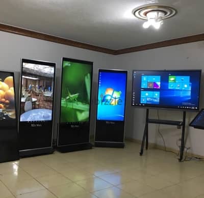 ايجار شاشات تاتش راسية تفاعلية  touch screens