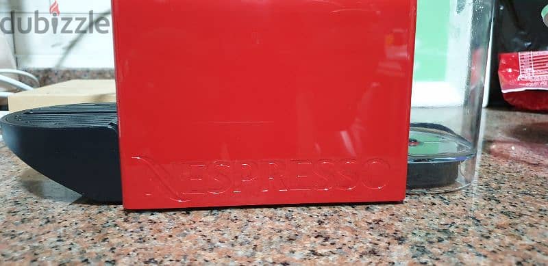 nespresso inissia red color ماكينة نسبريسو كبسولات 1