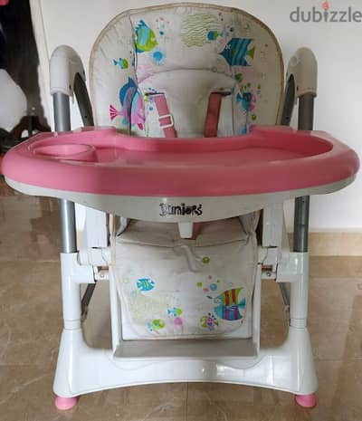 كرسي طعام بعجل  Juniors feeding chair with wheels