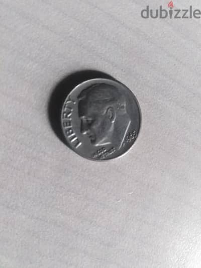 one dime 1965 liberty عملة نادرة