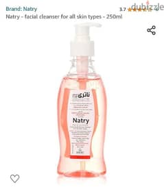 natry cleanser for all skin types , excellent for oily skin .