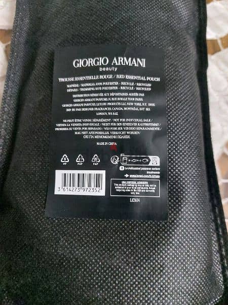 Giorgio Armani red pouch 1
