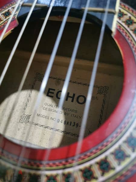 جيتار ECHO إيطالي أصلي خشب محترم استعمال خفيف 3