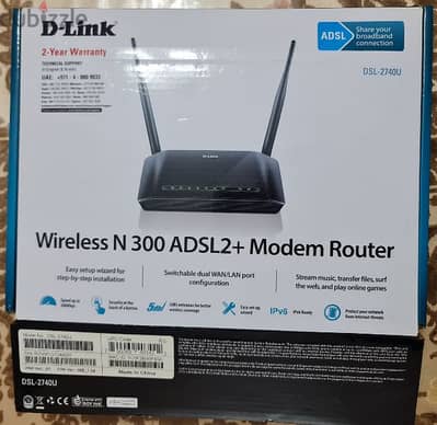 Wireless N300 ADSL2 + Modem Router  راوتر نت