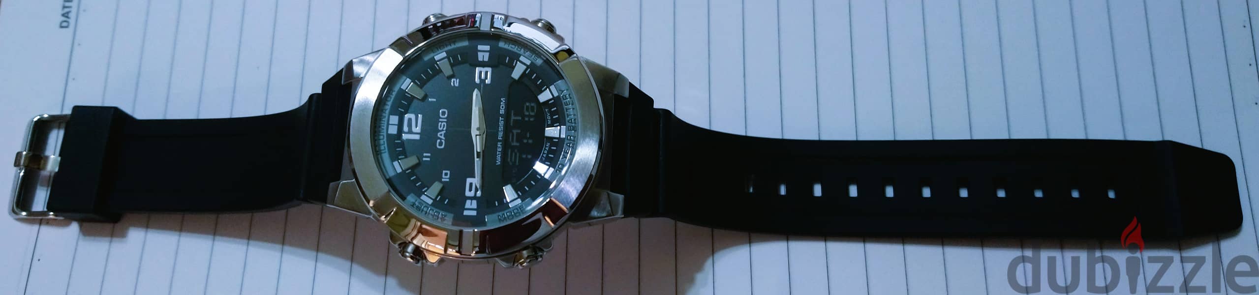 Casio watch awm870-1avdf analog + digital both in one، ساعه كاسيو 12