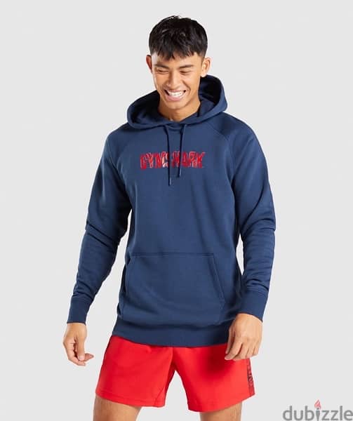 gymshark navy blue hoodie M 1