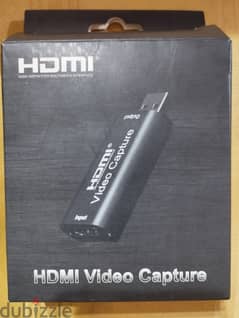 كارت فيديو HDMI video capture + واصلة cable 0