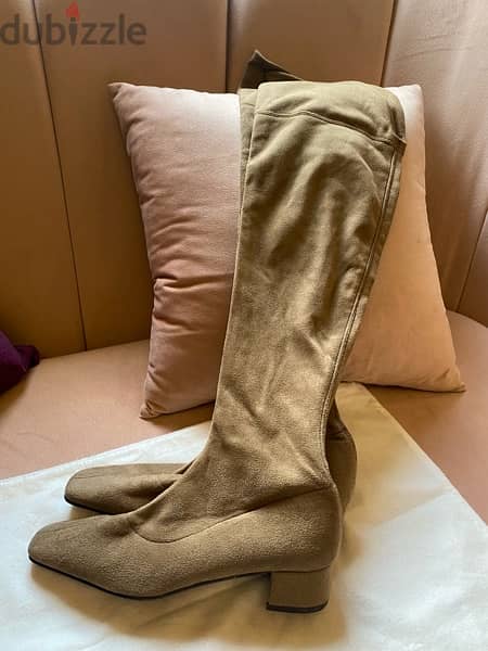 women suede long boots 1