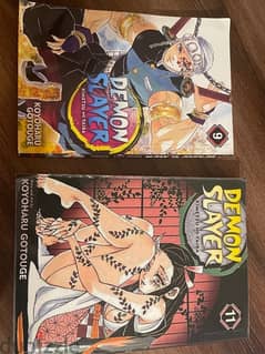 Demon Slayer Original Manga Volumes 9 and 11