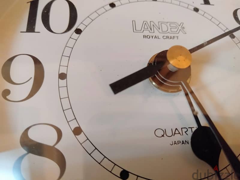 لهواة التحف والأنتيكات ساعة حائط ماركة Landex ياباني أصلي 3