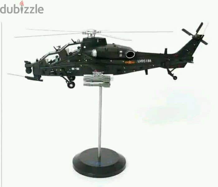 ماكيت مجسم طائرة حربيه هليكوبتر  airforce diecast aviation model 13