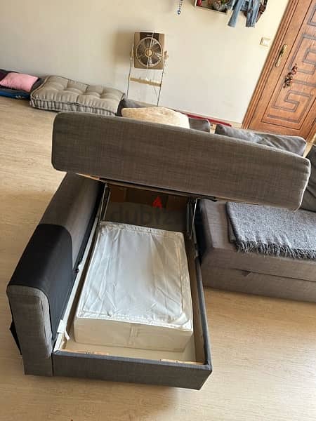 sofa bed Ikea L shape - صوفا ايكيا - Living Room - 199540854