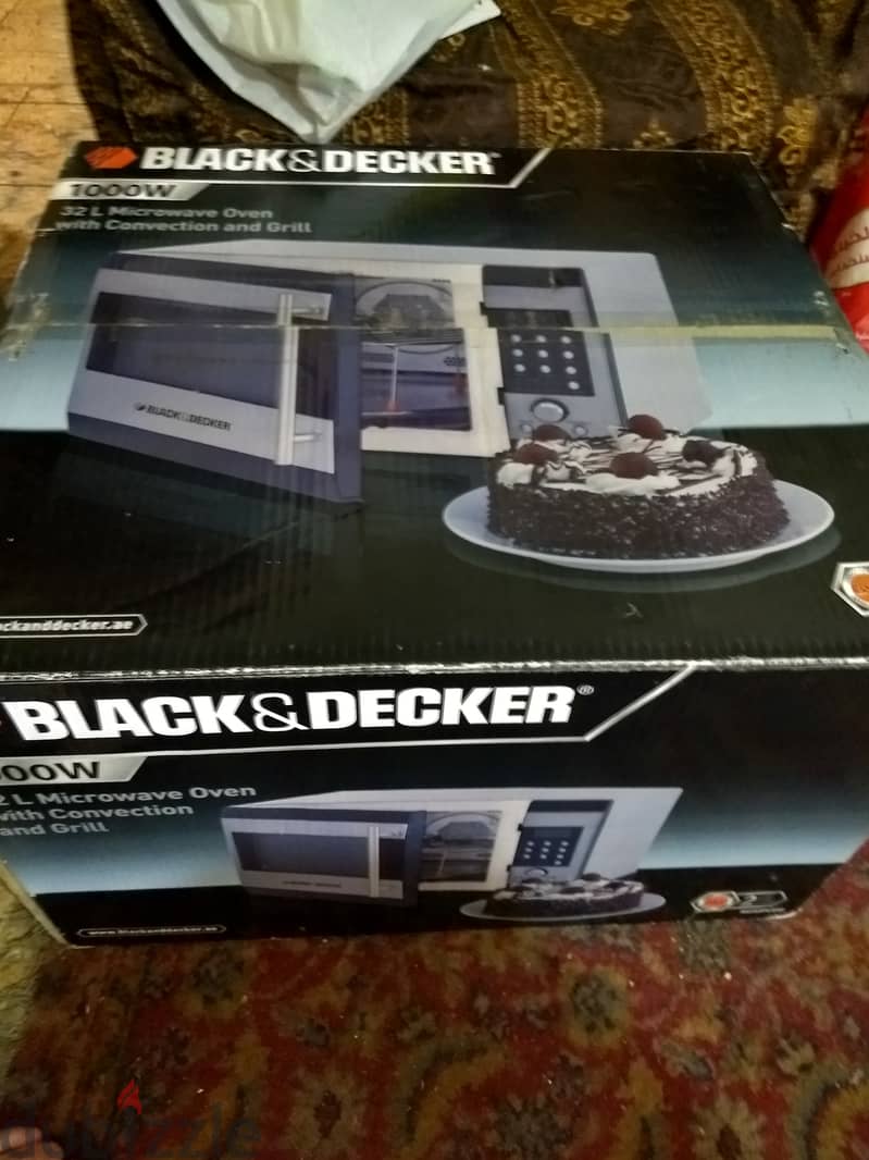 New 32 L Black & Decker Microwave Oven with Convection & Grill, 1000 W 1