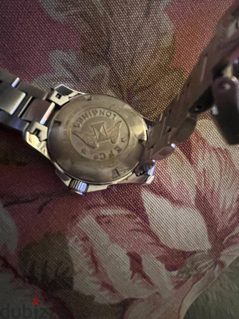 ساعة لونجين هيدرو كونكويست باللون الفضي والأسود Quartz Collectable 2