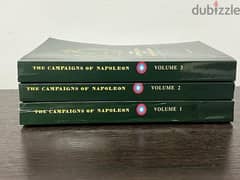 ثلاثة مجلدات لحملات نابليون بونابارت في الانجليزي