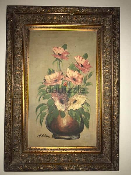 antique signed painting 2