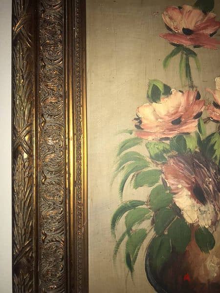 antique signed painting 3
