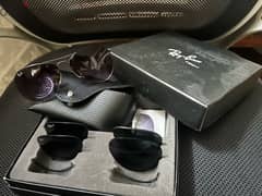 Ray ban- aviator polarized shades- 3 rechangable