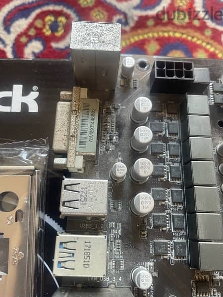 Motherboard ASROCK 13 vga card + Processor i3-7100 + cooling fan intel 4
