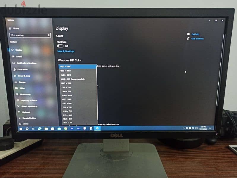 شاشة Dell P2017H Full hd 19.5 بحالة ممتازة 0