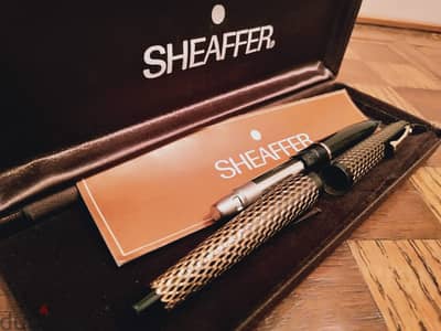 قلم حبر ذهب ماركة SHEAFFER سن ذهب خالص عيار 14K القلم طلاء ذهب عيار 14