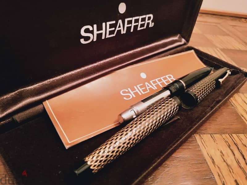 قلم حبر ذهب ماركة SHEAFFER سن ذهب خالص عيار 14K القلم طلاء ذهب عيار 14 0